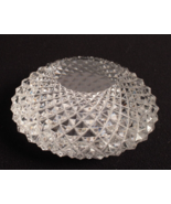 Beautiful Crystal Paperweight Diamond Point 2.5 Pounds 5 Inches Diameter - $23.06 CAD