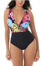 Skinny Dippers Women&#39;s Swimwear Black US Size Small S Floral One Piece $140 - £48.10 GBP