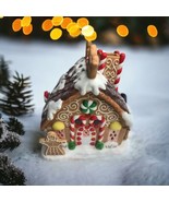 PARTYLITE SCULPTURE GINGERBREAD HOUSE TEA LIGHT HOLDER 7 1/2&quot; W/ Origina... - €34,45 EUR