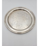 Oneida USA Round Serving Tray Silverplate Elegant 12.5&quot; VINTAGE - $558.09 MXN