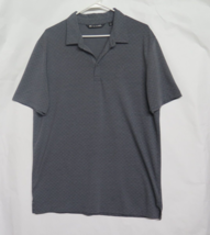 Travis Mathew Gray Red Dots All Over Print Size L Large Golf Polo Shirt - £18.51 GBP