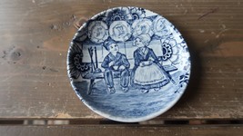 Vintage Delft Boch Tea Plate 4.25 Inches - £12.07 GBP