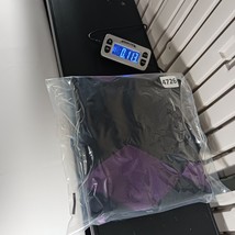 Claiborne Women's Knit Black Cotton Vest Sweater Size 3XLT Black w/Purple Argyle image 7