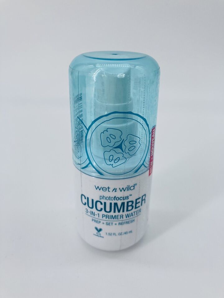 Wet N Wild Photofocus Cucumber 3-in-1 Primer Water Prep Set Refresh 1.52... - $2.47