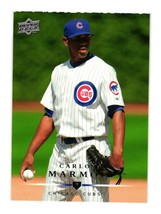2008 Upper Deck Series 1 Baseball Card 74 Carlos Marmol Chicago Cubs - £2.35 GBP