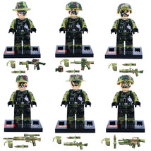 6PCS/Set Military Series Construction Doll Miniature Lego Toy Gift - £12.63 GBP