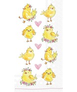 IHR 3-Ply Paper Napkins, 16-Count Guest Size, Easter Chicks - £8.88 GBP