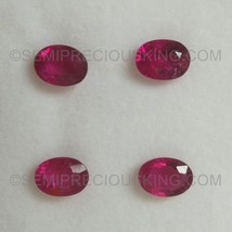 Natural Rubellite Oval Facet Cut 7X5mm Magenta Pink Color SI1 Clarity Loose Gems - £112.44 GBP