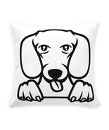 PEEKING DACHSHUND Throw Pillow with Zipper - $81.50 CAD
