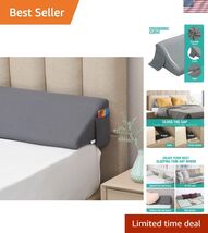 King Bed Wedge Pillow/Headboard Pillow Wedge/Mattress Gap Filler Wedge,B... - $69.27