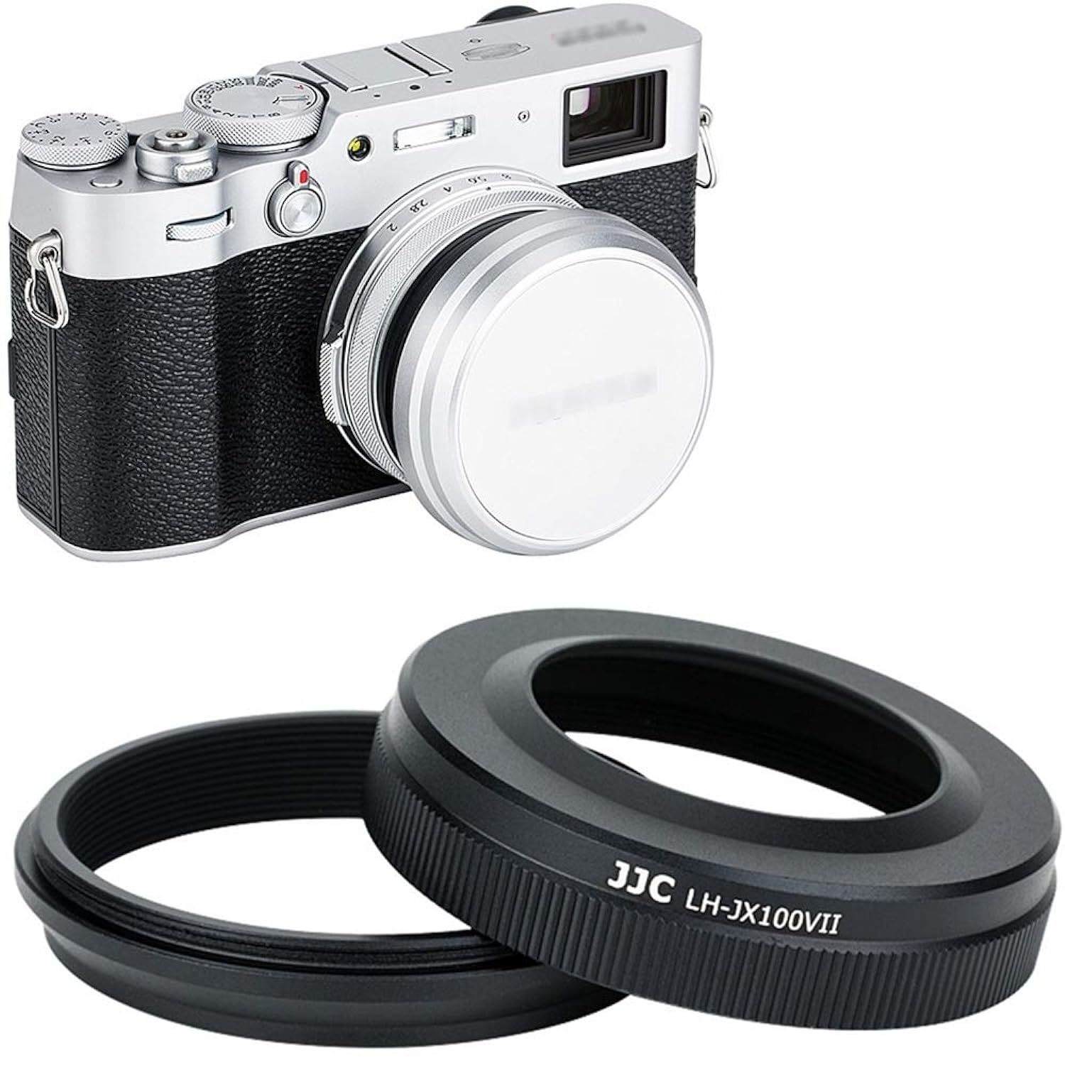 JJC Mark V Metal Lens Hood Protector with 49mm Filter Adapter Ring for Fujifilm  - $33.99