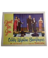 Just For You Lobby Card Movie Poster Bing Crosby Jane Wyman Ethel Barrymore - £23.36 GBP