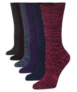 Tipi Toe 6-Pairs Women&#39;s Ragg Cotton Warm Winter Slouchy Colored Socks F... - $16.65+