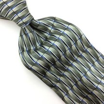 Arrow Made Usa Tie Gray Blue Silk Geometric Waves Stripe Necktie Men Ties #I21 - £12.44 GBP