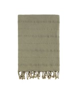 Bello Turkish Beach Towel, Khaki Stonewashed, Handwoven Peshtemal, 39 x ... - $27.95