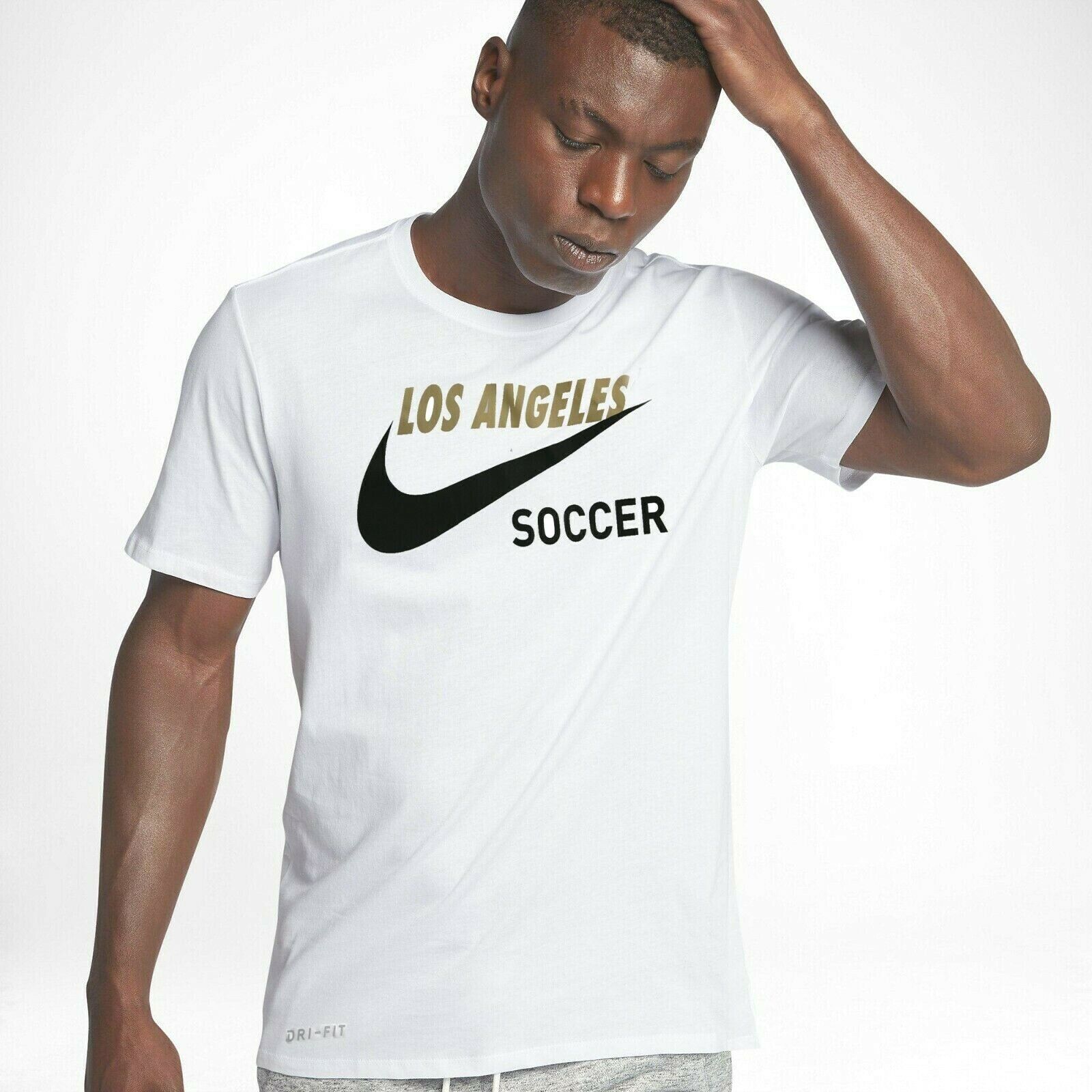 Nike City Attack.  Men&#39;s Soccer Shirt. White/Black. Size: LG &quot;RARE&quot; - $44.54