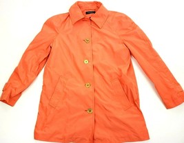 Lauren Ralph Lauren Womens Orange Lined Trench Rain Coat Jacket PS Petite - £23.12 GBP