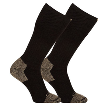 Carhartt Men&#39;s Full Cushion Steel Toe Cotton Socks, 2 Pairs, Black, Size... - $34.24