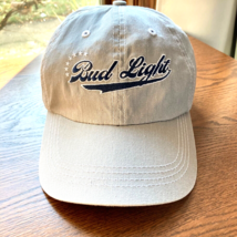 Bud Light Hat Cap Back Strap Adult One Size Light Gray Logo Trucker Mens... - $13.85