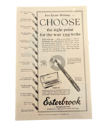 Esterbrook Fountain Pen Ad Advertisement 1950s 1951 Art Black &amp; White Ar... - €15,71 EUR