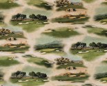 Cotton Golf Course Sports Fore Green Fabric Print by Yard D669.67 - £12.71 GBP