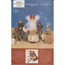 Vogue 9533 Nativity Set No Sew Crafts Pattern Christmas Decor Linda Carr Uncut - £13.97 GBP