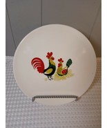 Vintage Eastern China Co NYC Rooster Hen 9.5&quot; Heat Proof Cake Plate Triv... - £9.49 GBP