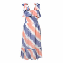 Jessica Simpson Smocked Sleeveless Bow On Shoulder  Midi Dress Girl&#39;s Sz... - $18.01
