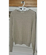 Vintage Lord Jeff Men&#39;s Solid Beige Oatmeal Wool Sweater Size L USA Made... - $16.97 CAD