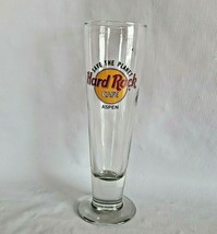 Hard Rock Cafe Aspen Save the Planet Souvenir Tall Pilsner Beer Glass - $8.84