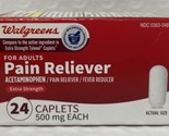 Walgreens Extra Strength Pain Reliever 24 caplets Exp 03/2025 - £14.86 GBP
