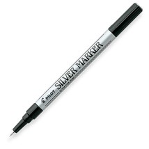 Silver Metallic Oil Paint Marker Pen E Xtra Fine .5mm Point Permanent Pilot 41600 - £15.15 GBP