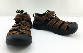 Keen Brown Waterproof Closed Toe Hook Loop Sport Sandals - Youth Kids Si... - £15.14 GBP