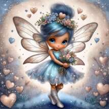Whimsical Valentines Fairies 100 JPG Clip-art Digital Download Bundle VOL 1 - $2.99