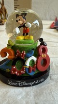 Original Disney Park Mini Snow Globe MICKEY MOUSE 3.5&quot; height 3&quot; wide - $14.80