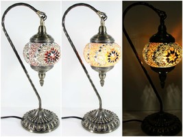 Antique-Inspired Hanging Swan Mosaic LED Table Lamp - ASL8 - $1,180.07 MXN