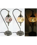 Antique-Inspired Hanging Swan Mosaic LED Table Lamp - ASL8 - $64.17