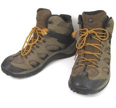 MERRELL Reflex Brown Mid Hiking Boots Men&#39;s 13 Waterproof Lace Up J77273 - $32.62