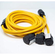 Firman 1101 Power Cord TT-30P to 3 x 5-20R 25ft Extension 10 AWG and Sto... - $149.04 CAD