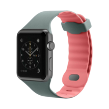 Belkin Sport Band for Apple Watch Sport Series 1 2 3 4 Pink Gray Silicon 38mm - £8.72 GBP