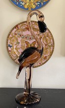 Original Ermanno Nason Murano Flamingo Art Glass Sculpture 20&quot; High - £711.43 GBP