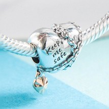 Autumn Release S925 Sterling Silver and Rose Gold Two Tone Chained Heart... - £13.90 GBP