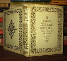 Kahlil Gibran The Kahlil Gibran Diary For 1975 1st Edition 1st Printing - £37.74 GBP