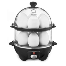 BELLA Double Tier Egg Cooker, Boiler, Rapid Maker &amp; Poacher, Meal Prep for Week, - £36.85 GBP