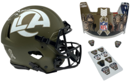 Cooper Kupp Autographed Rams STS Military Seals Authentic Speed Helmet Fanatics - £691.28 GBP