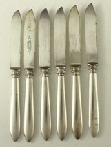 Estate Silver Plate Flatware 6PC Lot 1847 Wm Rogers INS3 Individual FRUIT KNIVES - £16.14 GBP