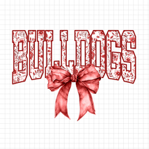 Bulldogs PNG, Bulldogs Floral Toile Maroon Water Color Coquette Bow Clipart PNG - €2,13 EUR