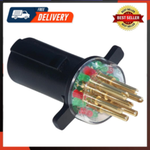 7-Way Round Pin Tractor Trailer Circuit Chaser - £40.88 GBP