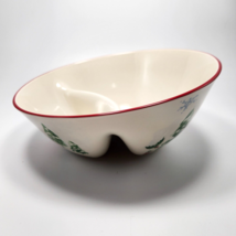 Lenox Holiday Sleigh Divided Angle Bowl 8.75in Christmas Chip Dip Candy ... - £28.25 GBP