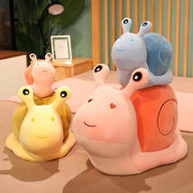 20-60cm Kawaii Animal Plush Cute Snail Doll Toys Peluche Comfort Soft Pillow Jug - £3.66 GBP+